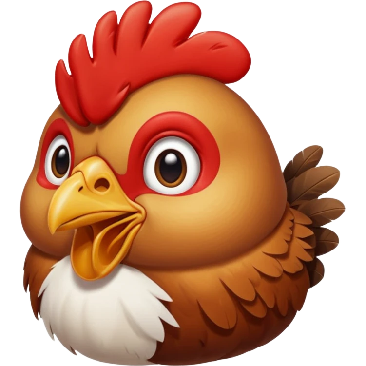 Chicken with head cut off emoji