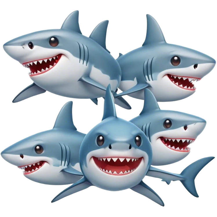 smile shark emojis emoji