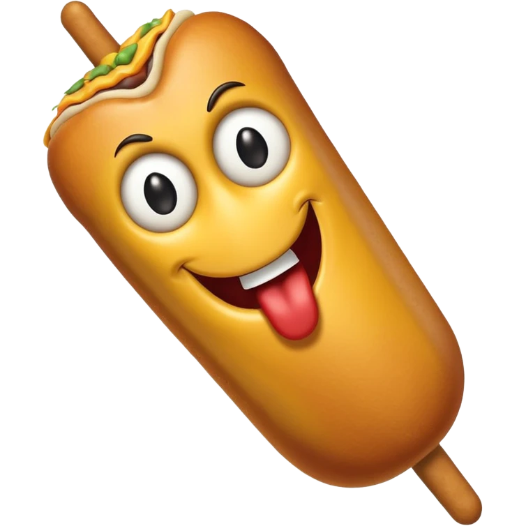 evil corndog emoji