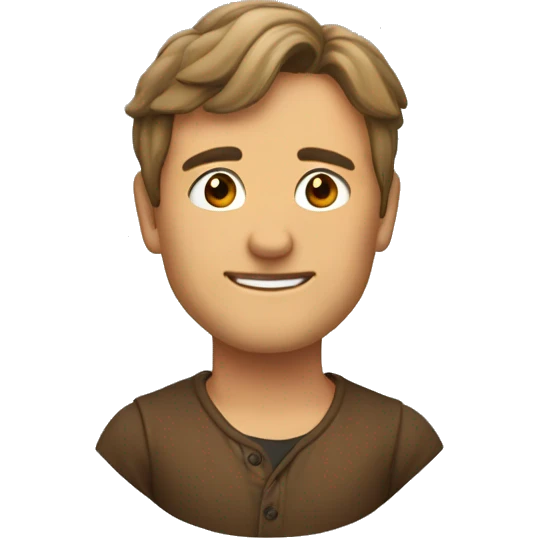 Коричневый пудель emoji