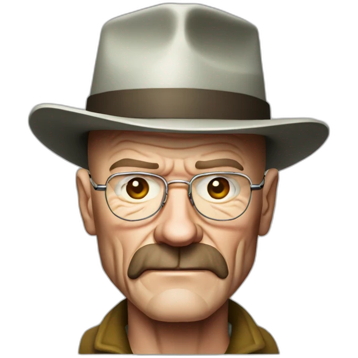 Walter white with a birthday hat emoji