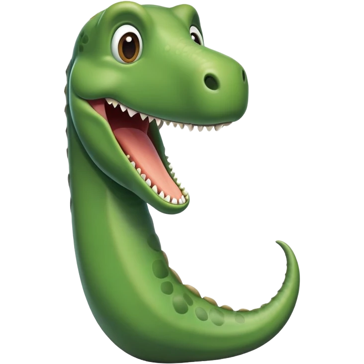 phallic-shaped diplodocus neck emoji with light humor, no text emoji