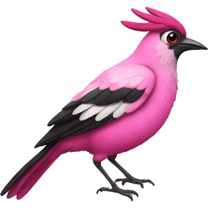 Pink magpie emoji
