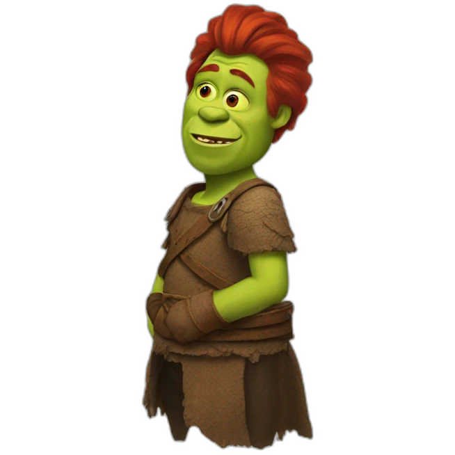red-shrek emoji