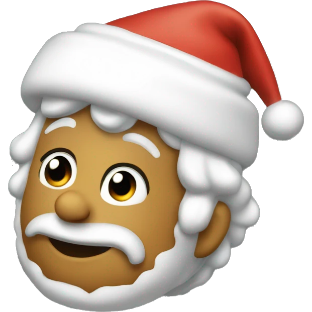 Gordo navideño negro emoji