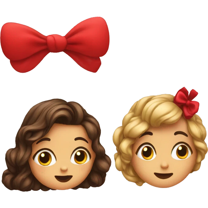 kisses and bow  emoji