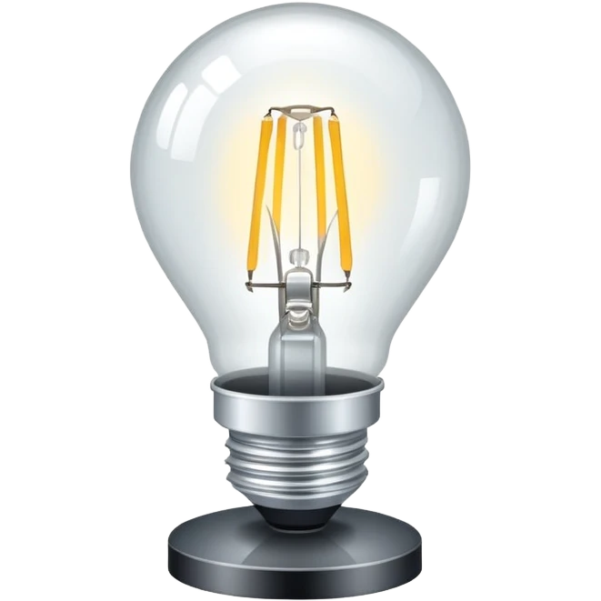 halogen lamp with bright white light emoji