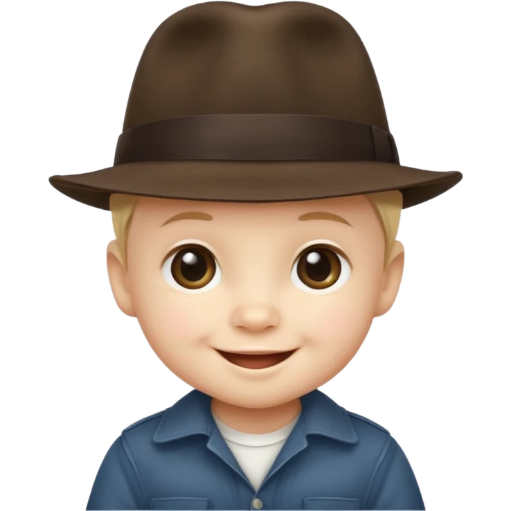 a baby with fedora  emoji