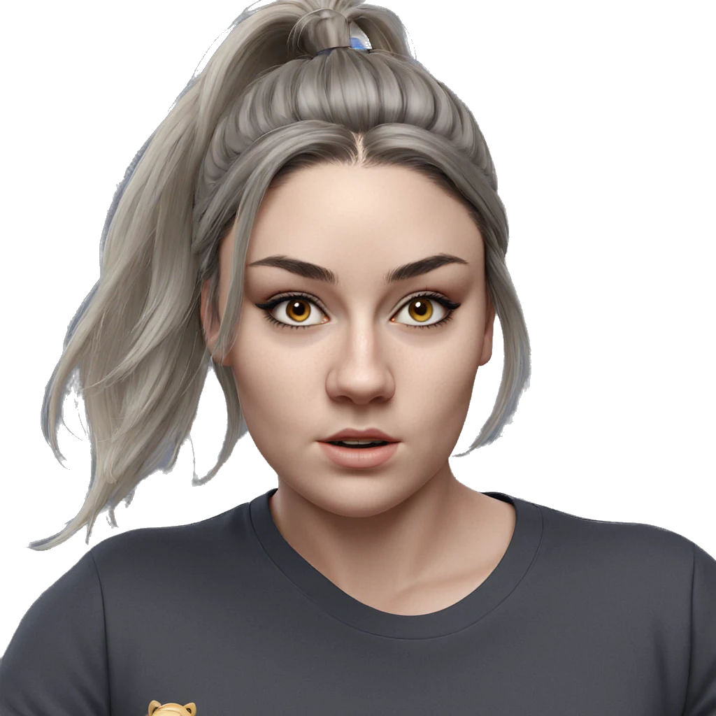 realistic portrait of girl emoji