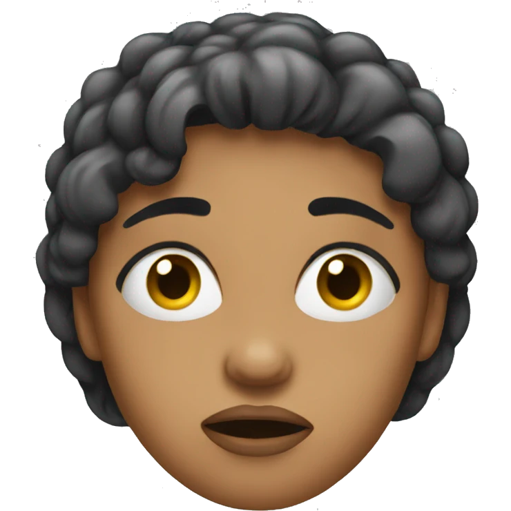 woman with a disgusted face emoji