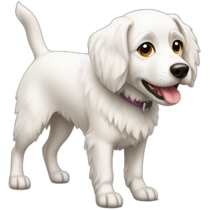 white German stepper dog emoji