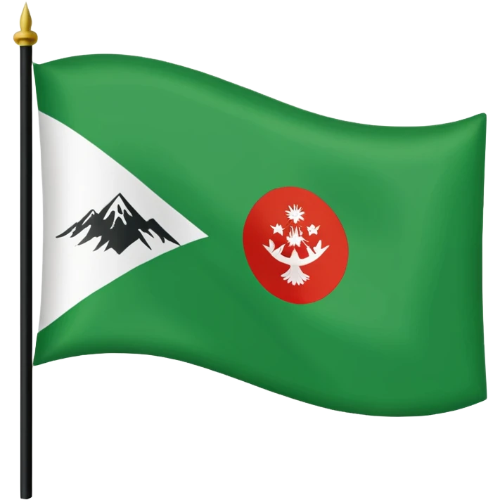 Just do a simple flag I want to put in my bio. Have u seen the panjshir flag do that it’s not in the emojis but make it exactly like the picture don’t add anything else. It’s green on top white in middle and black on bottom something search it up and make it in a shape of flag like the emojis. emoji