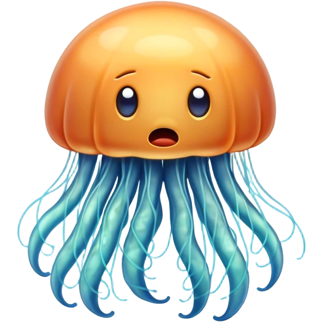 Shocked jellyfish emoji