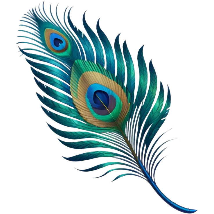 I want the emoji of a Single Peacock Feather emoji