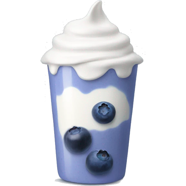 Blueberry yogurt  emoji