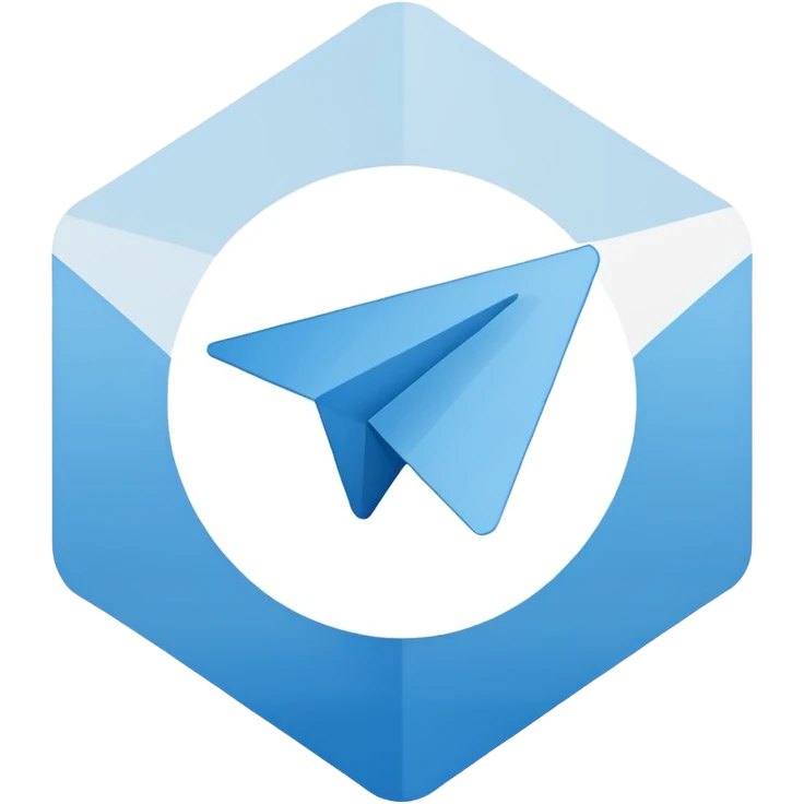 generate realistic detailed telegram app logo emoji