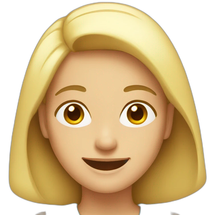 Woman smiling emoji