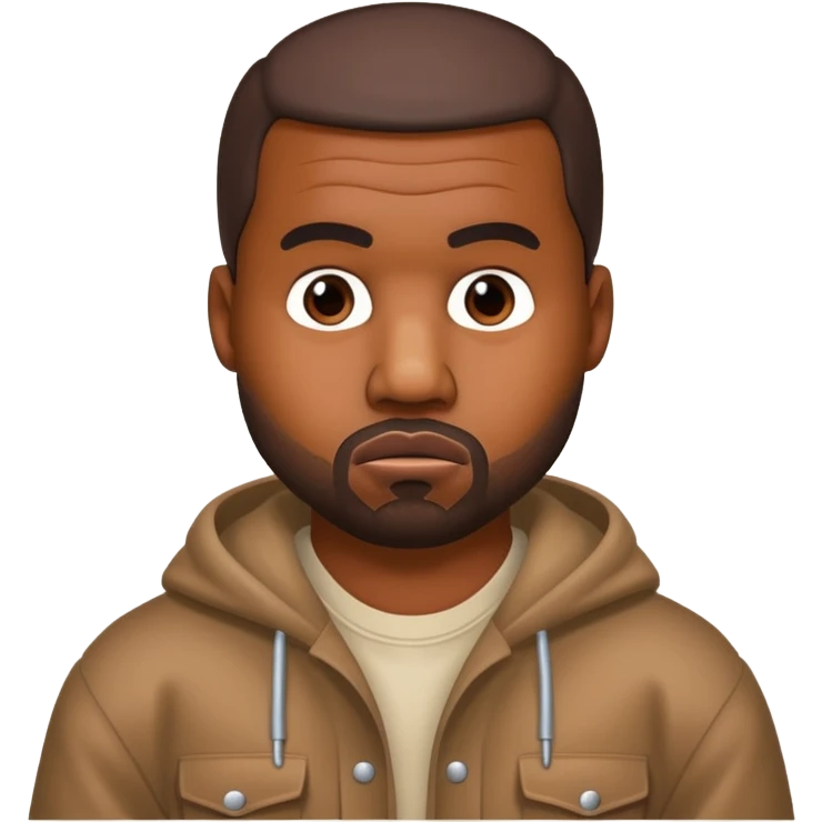 kanye west bear man emoji