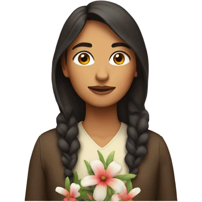 flor mujer emoji