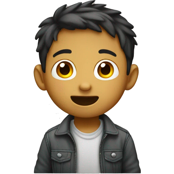 Niño saltando emoji