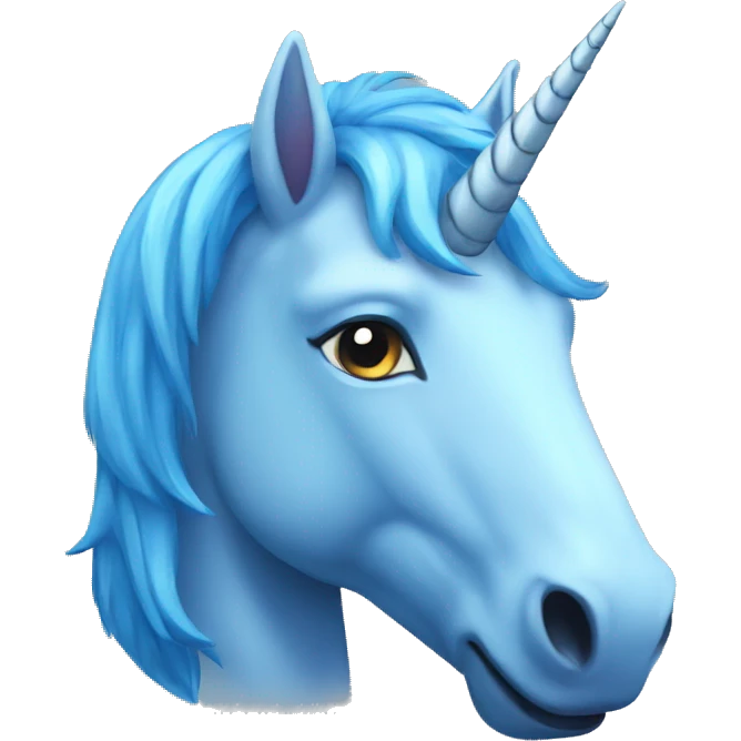 Blue Unicorn emoji