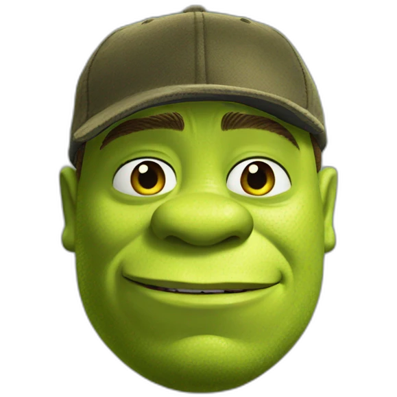 Shrek with cap  emoji