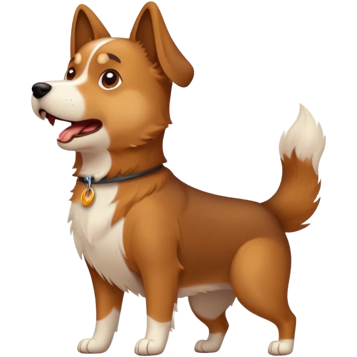 perro ladrando emoji