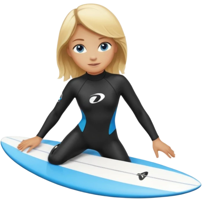 girl is surfing emoji