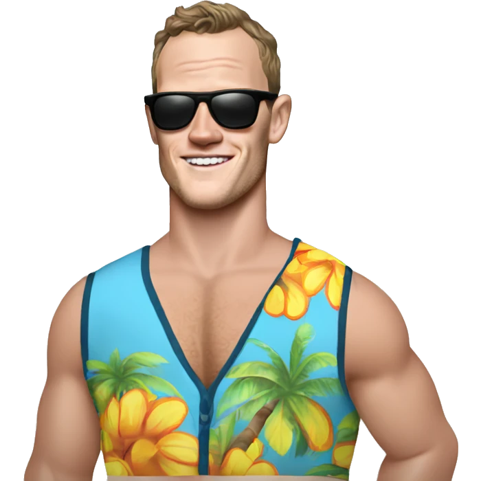 Jonathan Toews as beach bum emoji