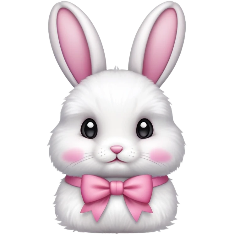 Bunny wearing a bow emoji