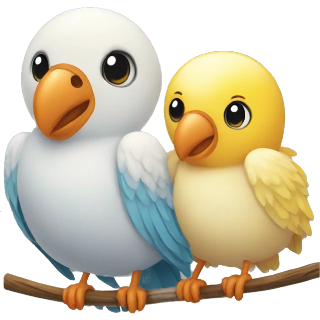 loving birds emoji