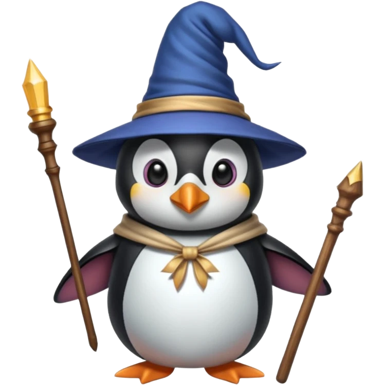 Penguin Wizard emoji