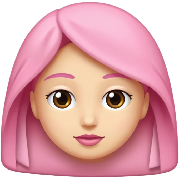 Beyaz kalp ve pembe kurdele emoji