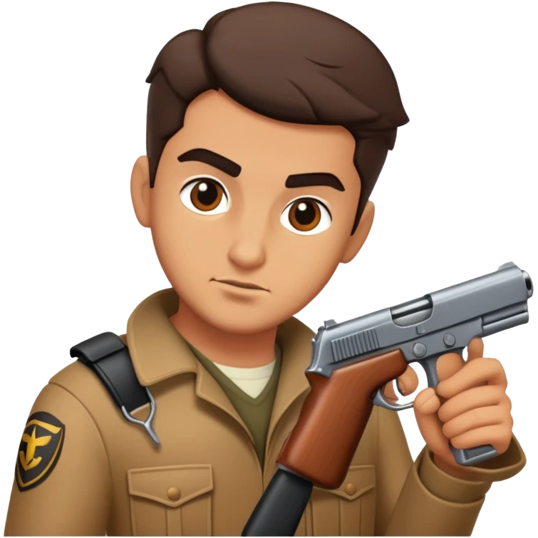 Vito Scaletta holds a gun emoji
