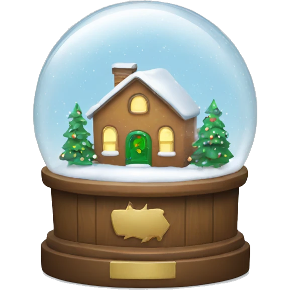 Christmas snow globe emoji