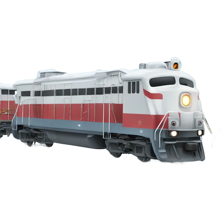 Train in winter emoji