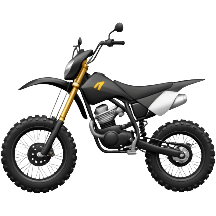 Moto cross noire emoji