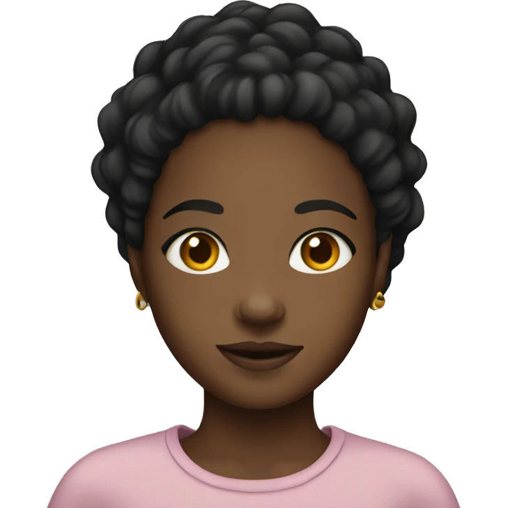 Black girl with edges  emoji