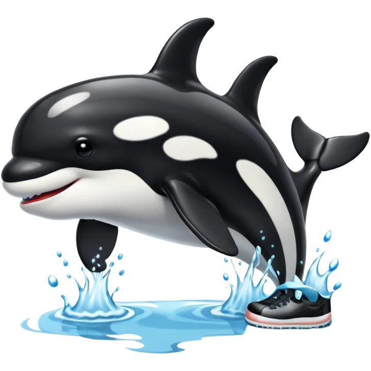 Orca con zapatos  emoji