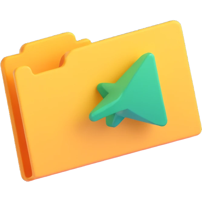 3D style illustration of a label with a check icon on it emoji