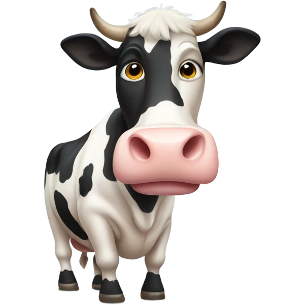 Cow wearing socks  emoji