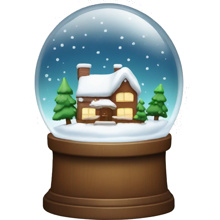 Christmas snowglobe emoji