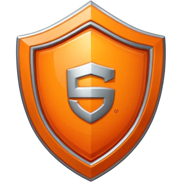 Orange HTML5 shield logo, web icon and labeled as CP emoji