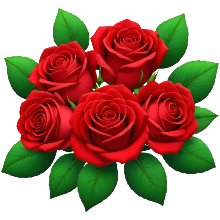 Generate a red rose bouquet emoji