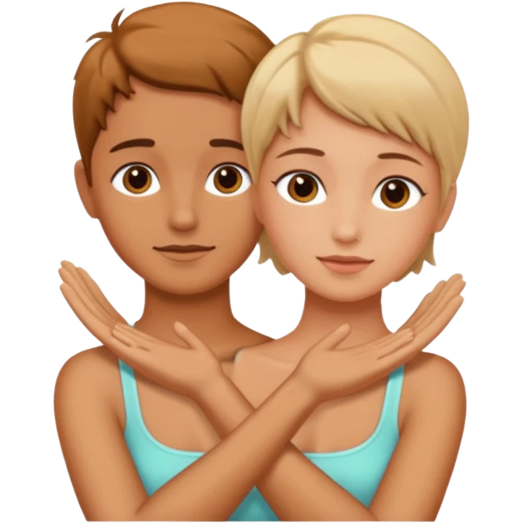 hands around neck  emoji