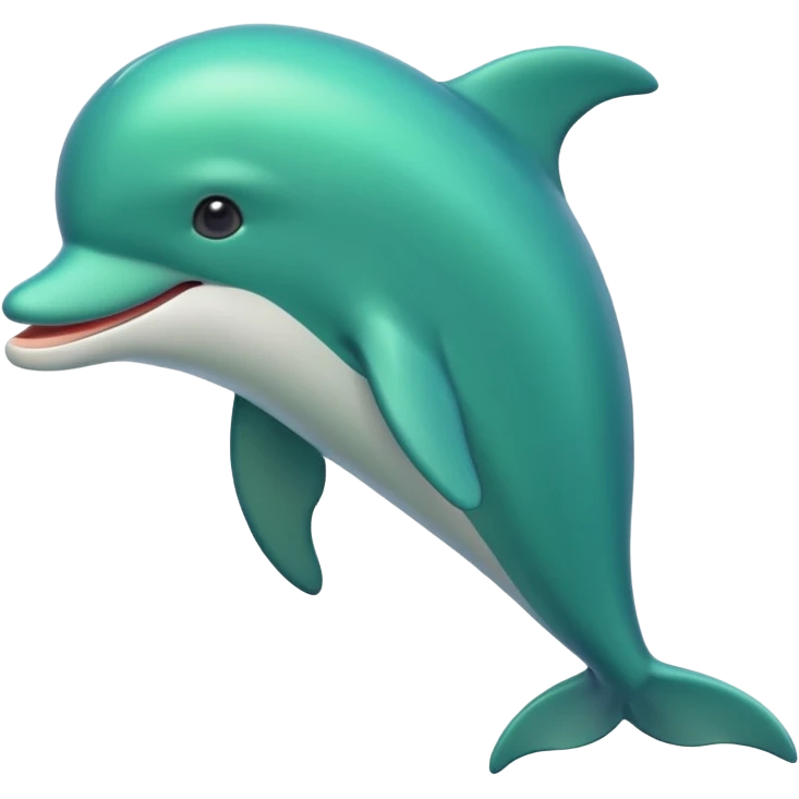 Green dolphin emoji