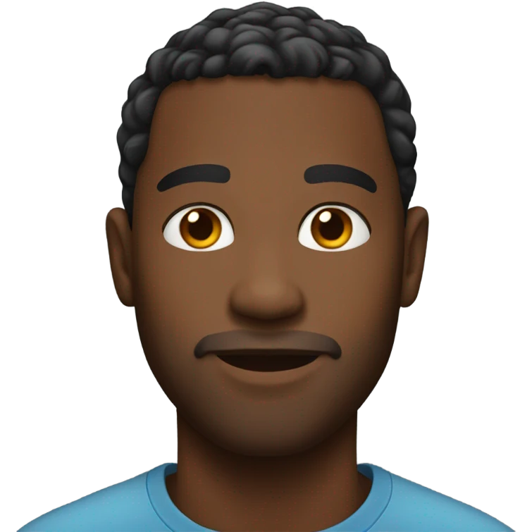 black handsome male emoji
