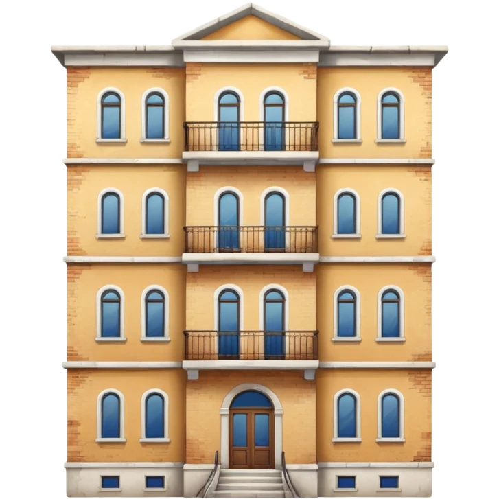 ukrinian white 5-storey building  emoji