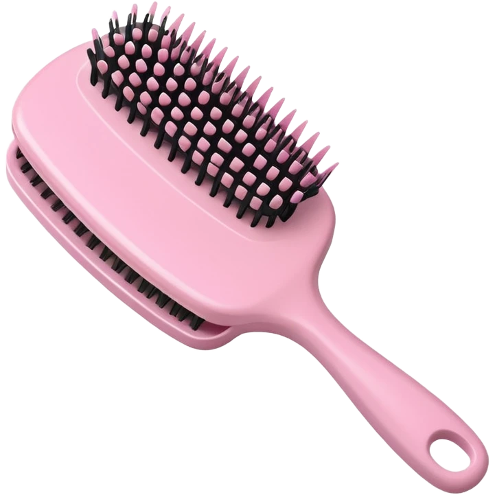 light pink hairbrush apple emoji style emoji
