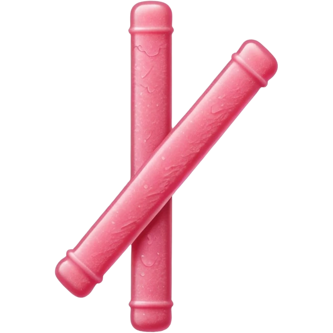 pink sour gummy stick emoji